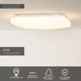 OTIS griestu lampa 33x33 cm LED 1x32W 3000K opāla (Lucide)