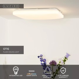 OTIS griestu lampa 42x42 cm LED 1x42W 3000K opāla (Lucide)