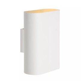 OVALIS sienas lampa 16x8x20 cm E14 2x9W balta (Lucide)