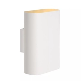 OVALIS sienas lampa 16x8x20 cm E14 2x9W balta (Lucide)