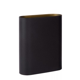 OVALIS sienas lampa 16x8x20 cm E14 2x9W melna (Lucide)