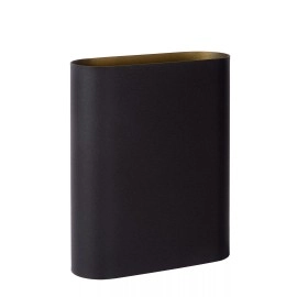 OVALIS sienas lampa 16x8x20 cm E14 2x9W melna (Lucide)