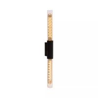 PILAR āra sienas lampa 2x6W E27 IP54 melna (Lucide)