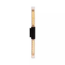 PILAR āra sienas lampa 2x6W E27 IP54 melna (Lucide)