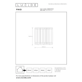 PINGI āra stāvlampa LED 1x2.5W 3000K taupe - 36,5 cm (Lucide)