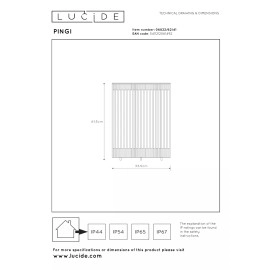 PINGI āra stāvlampa LED 1x2.5W 3000K taupe - 61,5 cm (Lucide)
