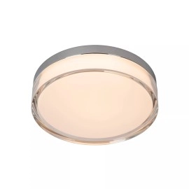 PLANO vannas istabas griestu lampa Ø23 cm LED dimmējama 11W opāla (Lucide)