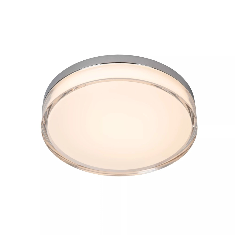 PLANO vannas istabas griestu lampa Ø28 cm LED dimmējama 16W opāla (Lucide)