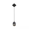 PRESTON vannasistabas piekaramā lampa Ø10 1 x 50 W GU10 IP44 melna (Lucide)