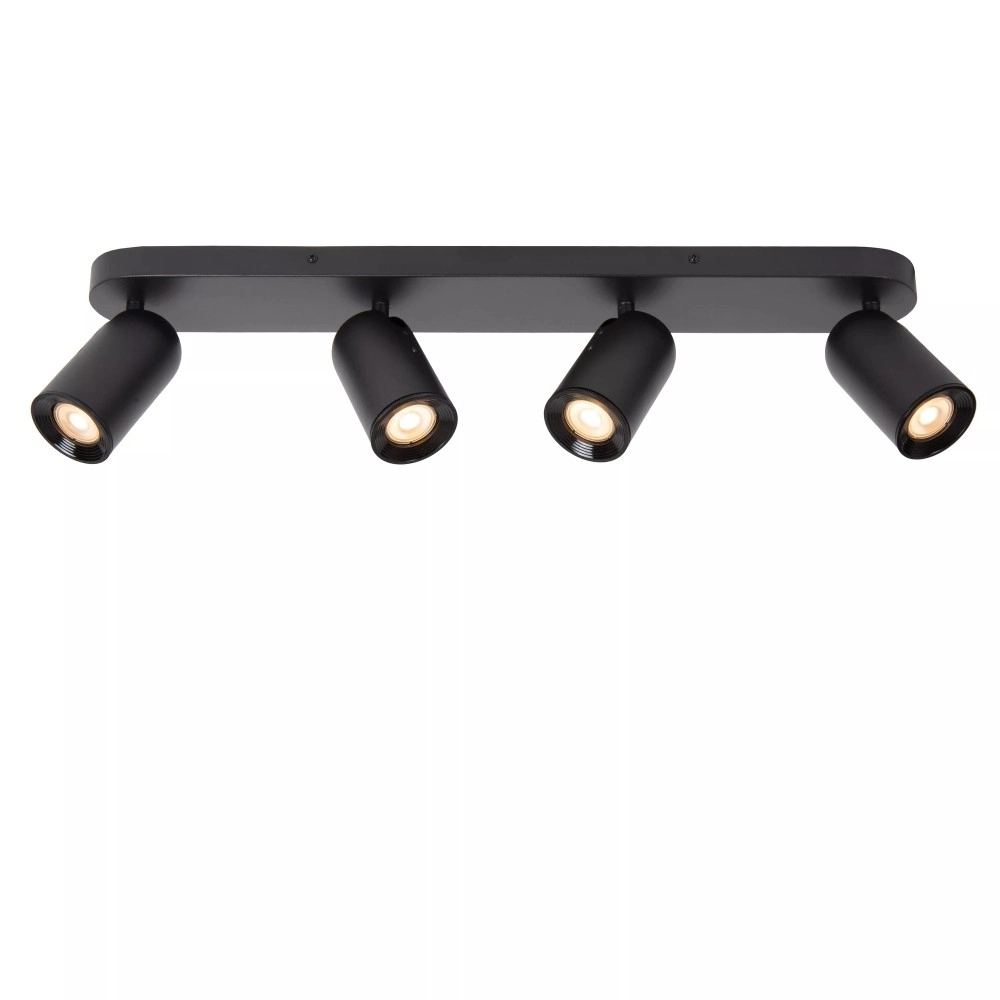 PUNCH griestu prožektors 70 cm × 11 cm × 11 cm 4x35W melna (Lucide)