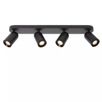 PUNCH griestu prožektors 70 cm × 11 cm × 11 cm 4x35W melna (Lucide)