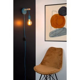 Bērnu sienas lampa POLA 1xE27 60W zila (Lucide)