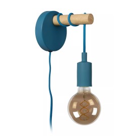 Bērnu sienas lampa POLA 1xE27 60W zila (Lucide)
