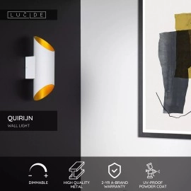 QUIRIJN sienas lampa Ø10 cm 1 x 40 W G9 balta (Lucide)