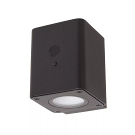 RAMIN āra saules sienas lampa 1x1W Integrated LED IP54 melna (Lucide)