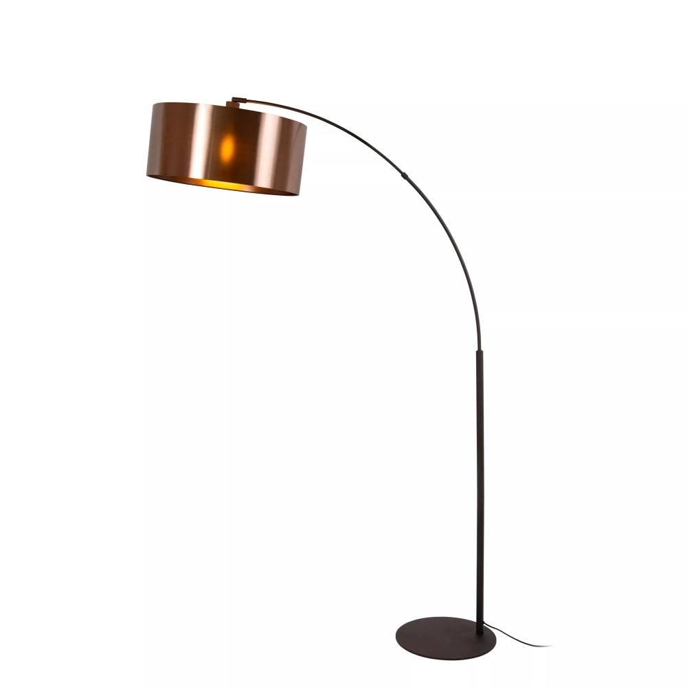 RANKOS stāvlampa ar izliektu statīvu 38x12 cm 1xE27 melna (Lucide)