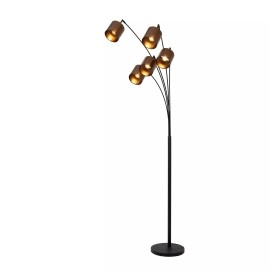 RANKOS stāvlampa 36x15 cm 5xE14 melna (Lucide)