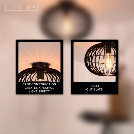 REDA Griestu lampa Ø32cm 1x40W E27 melna (Lucide)