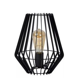 REDA galda lampa 1xE27 40 W melna (Lucide)