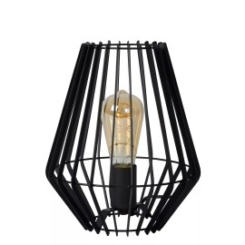 REDA galda lampa 1xE27 40 W melna (Lucide)