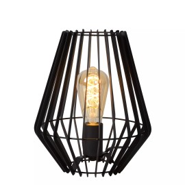REDA galda lampa 1xE27 40 W melna (Lucide)