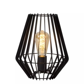 REDA galda lampa 1xE27 40 W melna (Lucide)