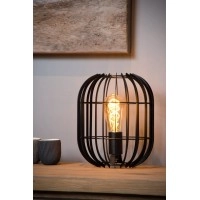 REDA galda lampa Ø22 cm 1xE27 40 W melna (Lucide)