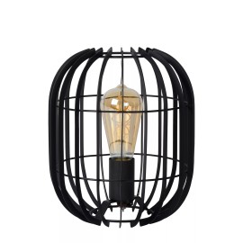 REDA galda lampa Ø22 cm 1xE27 40 W melna (Lucide)