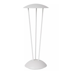 RENEE uzlādējama āra galda lampa Ø12,3 cm LED 2.2W Dim-to-warm IP54 balta (Lucide)