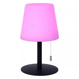 RIO uzlādējama āra galda lampa Ø15,5 cm LED RGB IP44 daudzkrāsu (Lucide)