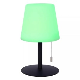 RIO uzlādējama āra galda lampa Ø15,5 cm LED RGB IP44 daudzkrāsu (Lucide)
