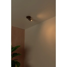 RITMO griestu prožektors 1xGU10 (MR11) melns (Lucide)