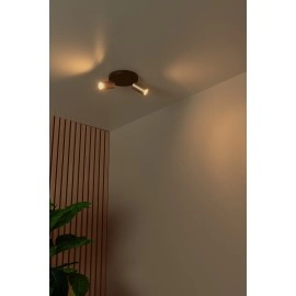 RITMO griestu prožektors 2xGU10 (MR11) matēts zelts / misiņš (Lucide)