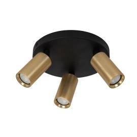 RITMO griestu prožektors 3xGU10 (MR11) matēts zelts / misiņš (Lucide)