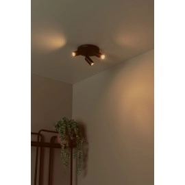 RITMO griestu prožektors 3xGU10 (MR11) melns (Lucide)