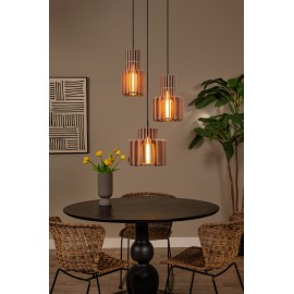 ROLLO piekaramā lampa 3xE27 pelēkbrūna (Lucide)