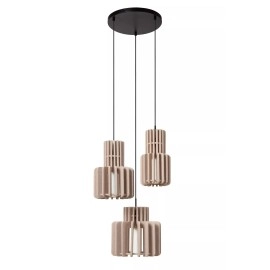 ROLLO piekaramā lampa 3xE27 pelēkbrūna (Lucide)