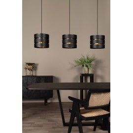 ROSAS piekaramā lampa 130 cm 3 x E27 melna (Lucide)