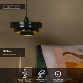RUNA piekaramā lampa Ø 35 cm 1xE27 zaļa (Lucide)