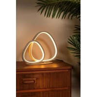 SAMLING galda lampa LED dimmējama CCT 16W taupe tonī (Lucide)