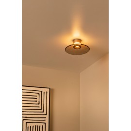 SANTIAGO griestu lampa Ø23 cm LED 10W CCT dzintara (Lucide)