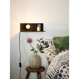 SEBO sienas/gultas lampa 1 x 40 W E27 melna (Lucide)