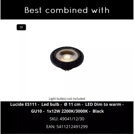 SENSAS griestu prožektors Ø25,8 cm 3x12W balta (Lucide)