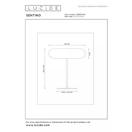 SENTINO galda lampa Ø30 cm 3xG9 taupe (Lucide)