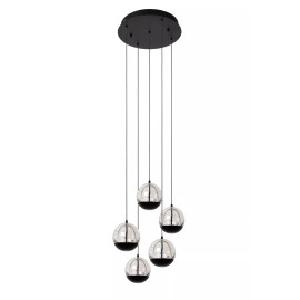SENTUBAL piekaramā lampa Ø35 cm LED 5 x 5,2 W 2700K melna (Lucide)