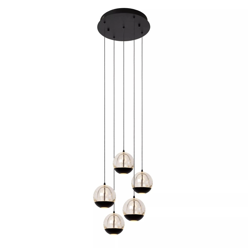 SENTUBAL piekaramā lampa Ø35 cm LED 5 x 5,2 W 2700K melna (Lucide)