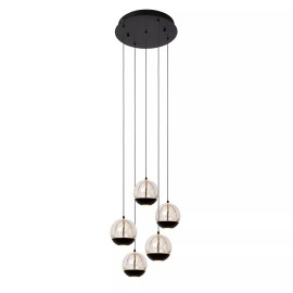 SENTUBAL piekaramā lampa Ø35 cm LED 5 x 5,2 W 2700K melna (Lucide)
