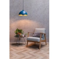 SIEMON piekaramā lampa Ø 40 cm 1xE27 zila (Lucide)