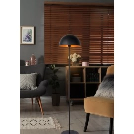 SIEMON stāvlampa Ø 35 cm 1xE27 melna (Lucide)