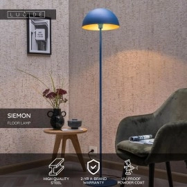 SIEMON stāvlampa Ø 35 cm 1xE27 zila (Lucide)